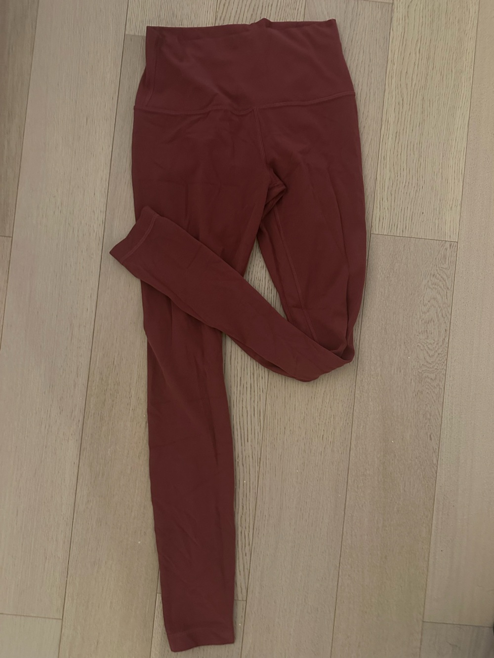 Lululemon Size 6 Align Maroon Leggings